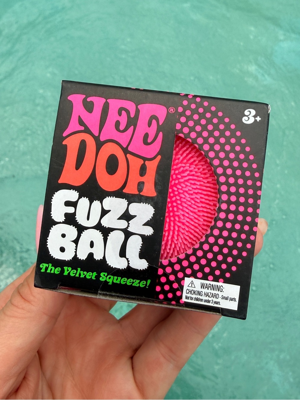 Pink Needoh Fuzz Ball The Velvet Squeeze from Schylling